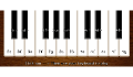 play Keyboard Piano (WITH CHANGEABLE OCTAVE)