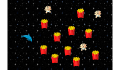 play Delfin, Pommes und baby gegner im Weltall